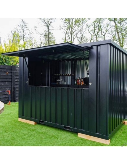 Contenedor bar desmontable 4 x 2 metros XL, 13 pies